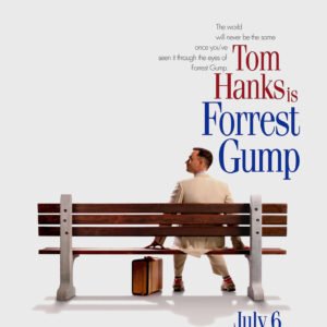 Poster- Tom Hanks is Forrest Gump, Originele Filmposter, Premium kwaliteit, Professioneel Fotopapier