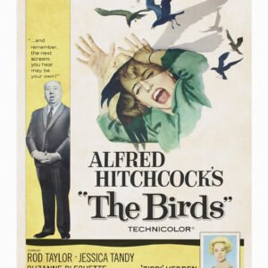 Poster – Alfred Hitchcock's The Birds, Originele Filmposter, Premium Print, Professioneel Fotopapier