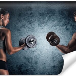 Fotobehang - Sportschool energie, premium print, inclusief behanglijm