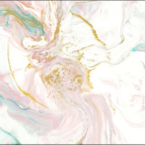 Fotobehang - Stijlvolle marmeren abstractie, Roze/wit, in 11 maten te koop, inclusief behanglijm