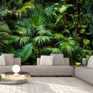 Zelfklevend fotobehang – Zonnige Jungle , Premium Print