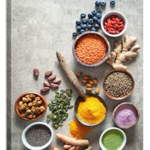 Schilderij – Superfoods, Voor de gezondheid, Premium Print