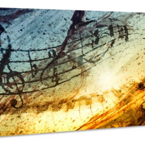 Schilderij – Muziek in Abstractie, Wanddecoratie, Premium print
