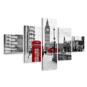Schilderij – Overzicht van Londen, Engeland, 3 maten, Premium Print