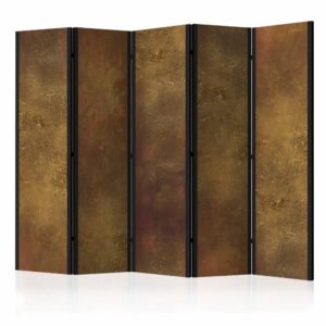 Vouwscherm / Kamerscherm – Gouden muur 225x172cm , gemonteerd geleverd, dubbelzijdig geprint