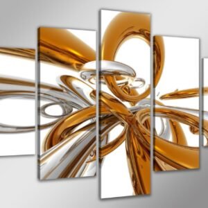 Schilderij – Abstract, 200x100cm 5-luik