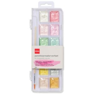 HEMA Parelmoer waterverfset 12-delig